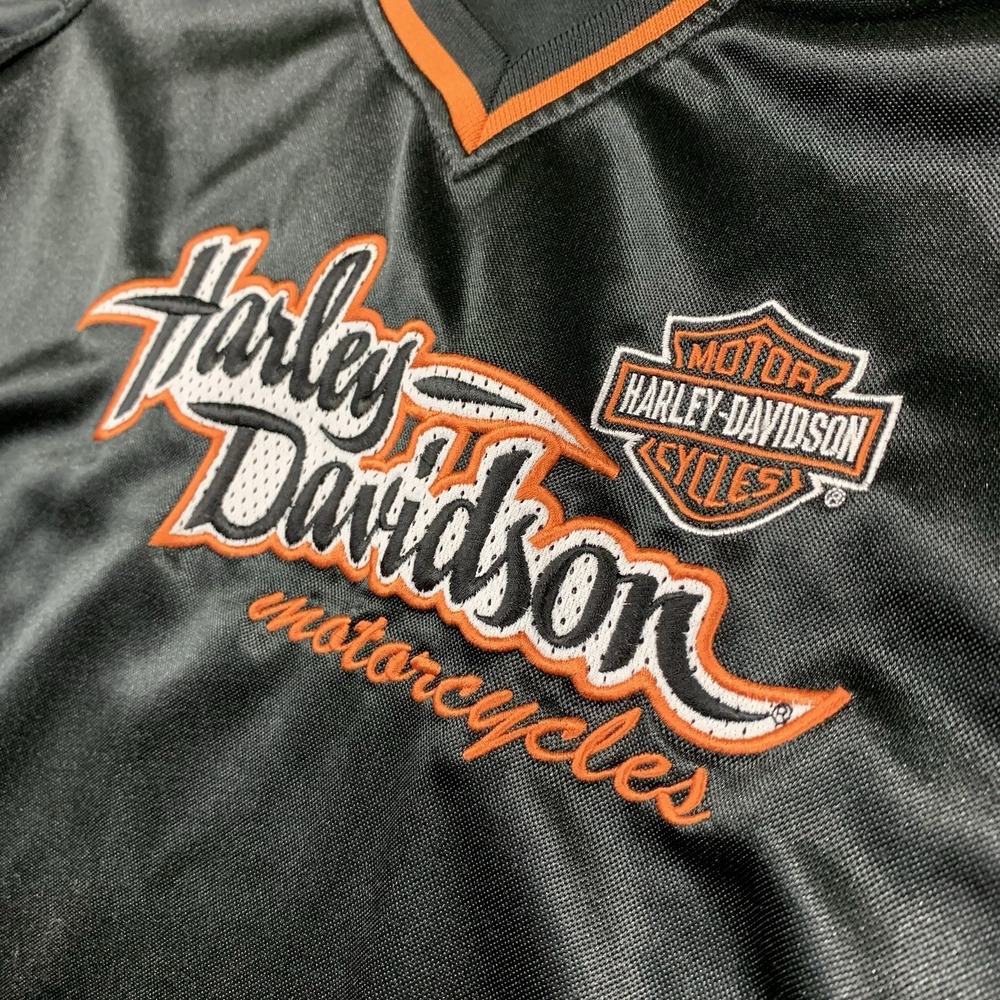 Harley-Davidson Embroidered Jersey Size XL Kewanee IL Polyester T Shirt - Picture 2 of 8